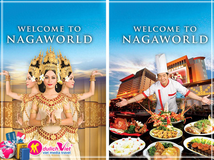 Du Lịch Free and Easy Campuchia giá tốt 2025 khách sạn Nagaworld 5*